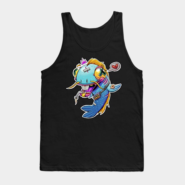 Crazy Fish Tank Top by LIKNPAPAK